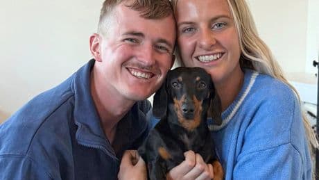 Dachshund reunited with owner after 18 months lost on island had put on weight