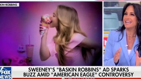 Fox News whips up another Sydney Sweeney ‘controversy’ by claiming left is ‘melting down’ over old ice cream ad