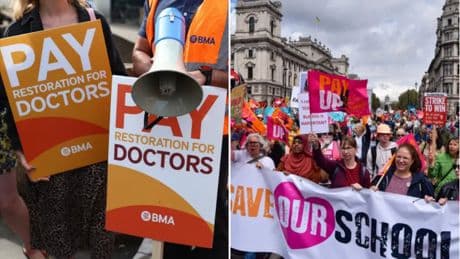NHS and school strikes threat after inflation-beating pay rises