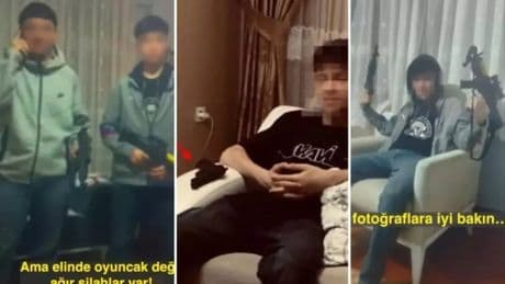 Minguzzi cinayetinden yargılanan çocukların yeni görüntüleri ortaya çıktı: Uzun namlulu silahlarla poz vermişler