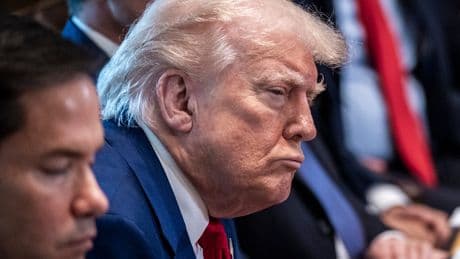 President Trump remains bullish, even as the economy flashes warning signs.