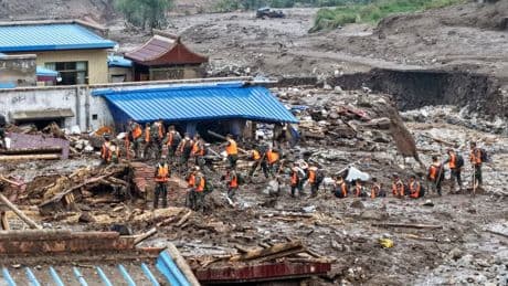Inondations dans le nord-ouest de la Chine: un bilan provisoire fait état de 13 morts et 30 disparus