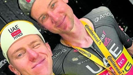 Wellens y una broma de Pogacar