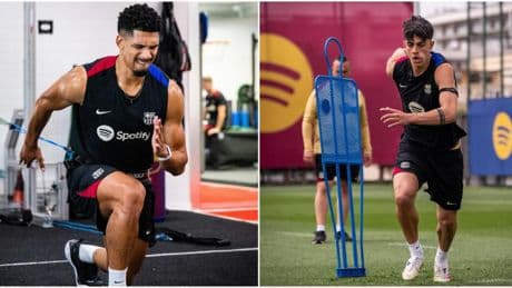 Araujo y Marc Bernal recortarán vacaciones para ponerse a tope