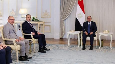 Fidan, Mısır'da Sisi ile görüştü