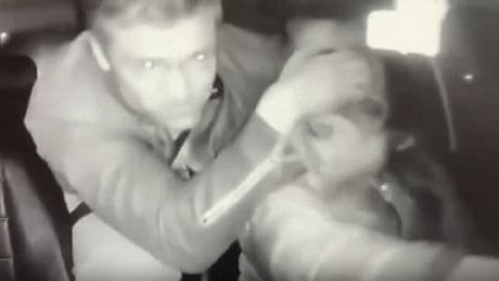 Shock moment Brit boxer tries to bite off taxi driver’s NOSE in horror dashcam vid after choking cabbie