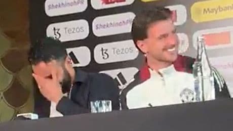 Man Utd boss Ruben Amorim apologises as embarrassing moment leaves Mason Mount in stitches