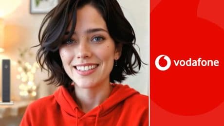 Vodafone también se sube al carro de la IA y apuesta por una presentadora falsa