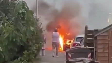 Car torched on Aberdeen street as cops launch investigation