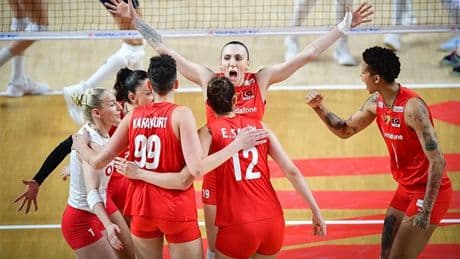 A Milli Kadın Voleybol Takımı, Almanya'yı 3-1 yendi