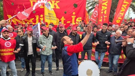 Nakliyat-İş Sendikası Saraçhane’de toplandı