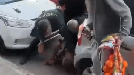 Dramatic moment fuming Spanish cop slaps Brit driver after wild ‘Fast and Furious’- style car chase near Benidorm