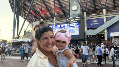 ‘The most iconic baby at the US Open’ goes viral for getting autographs of the biggest names in tennis