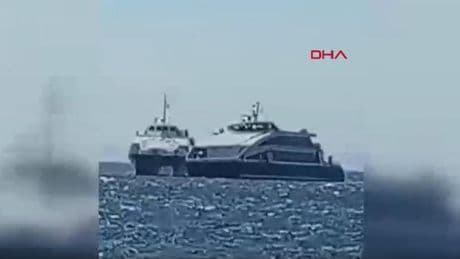 İDO feribotunda panik anları! O anlar kamerada