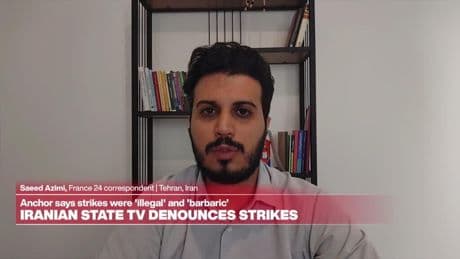 France 24 reports on Iran's reaction to US air strikes on its territory