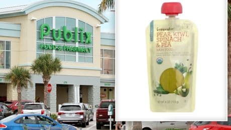 Publix recalls baby food pouches over suspected lead presence