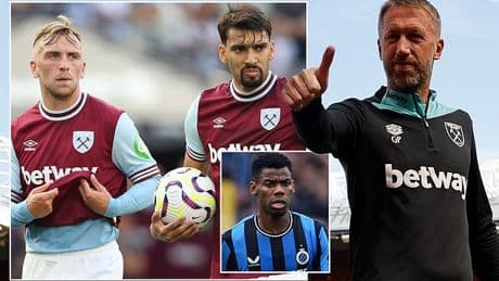 West Ham transfer news: The ELEVEN targets on Graham Potter's list, the truth about Jarrod Bowen and Lucas Paqueta's futures and who is up for sale in mass exodus