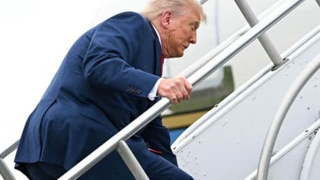 Latest Social Media Conspiracy Theory Suggests Trump Wears A Leg Brace