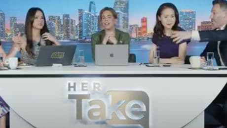 MAGA pundit throws tampon at liberal colleague after calling her ‘pretty emotional’ during fiery debate about Iran