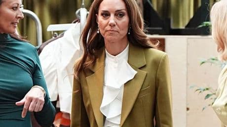 Princess Kate debuts new look as she steps out in a Victoria Beckham olive two-piece