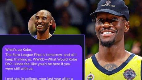 El ex del Barça Hayes-Davis desvela el íntimo mensaje que le envió a Kobe Bryant antes de la final: "Compartiré esto después de que ganemos y sea nombrado MVP"