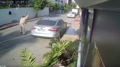 Yaşlı adam kendisine saldıran köpeği vurdu