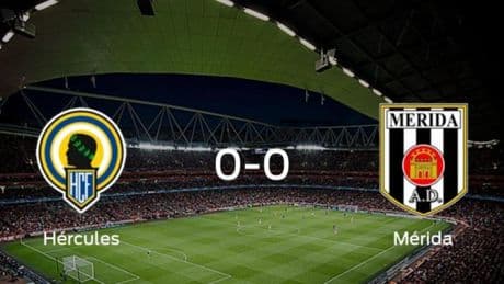 El Hércules y el Mérida AD firman un empate sin goles (0-0)