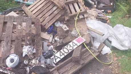 Police hunt fly-tippers who dumped rubbish outside power station on banks of Loch Lomond