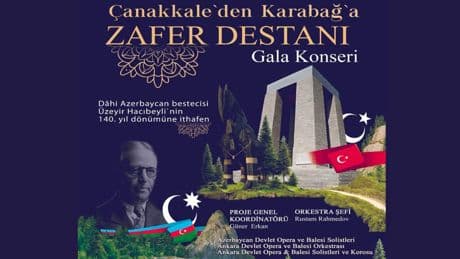 'Çanakkale'den Karabağ'a Zafer Destanı' gala konseri: Üzeyir Hacıbeyli'nin 140. yılına anlamlı bir saygı