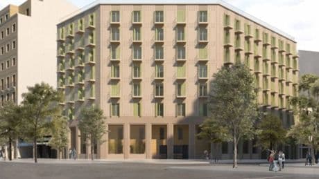 Barcelona licita las obras de 64 viviendas de alquiler dotacional en el barrio de Fort Pienc