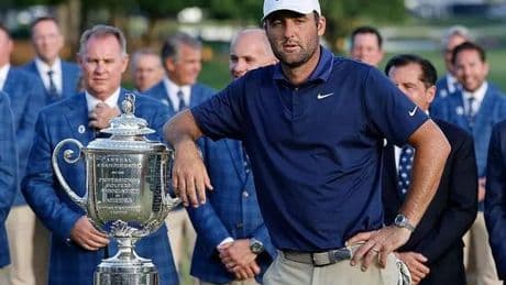 Scottie Scheffler's behavior on course sees him dubbed 'a monster' after PGA Championship win