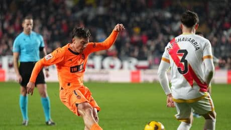 El Valencia ganó en su última visita a Vallecas y acabó con una sequía de nueve años
