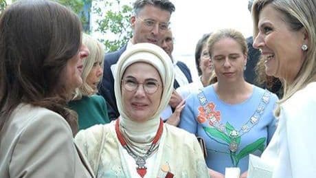 Emine Erdoğan, Boijmans van Beuningen Depo Müzesi'nde programa katıldı