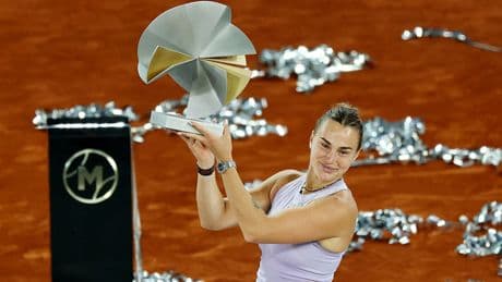 Aryna Sabalenka holds off Coco Gauff comeback to win third Madrid Open title