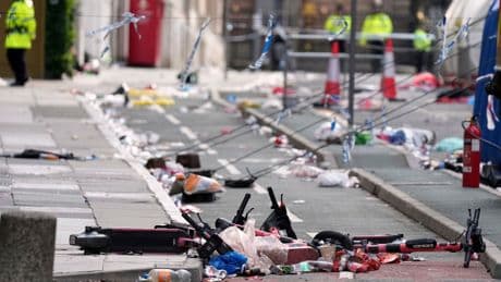 4 Liverpool fans seriously hurt when car plowed into a crowd. The suspect acted alone, police say