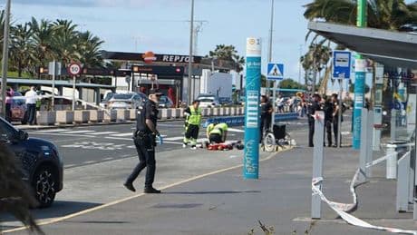 BREAKING: Knifeman shot by police outside holiday hotspot airport after lunging at officer