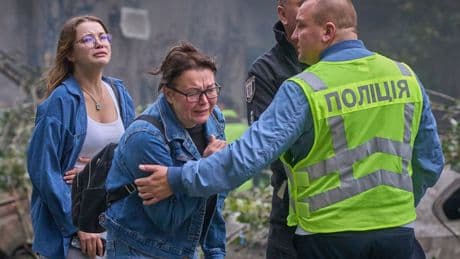 Kyiv mourns after a Russian attack that killed 31 people, including 5 children
