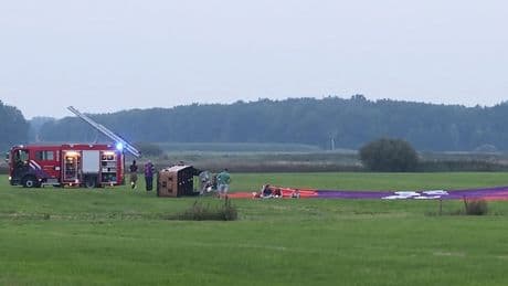 Drie van vijf gewonden ballonongeluk Friesland zwaargewond, vrouw (66) overleden