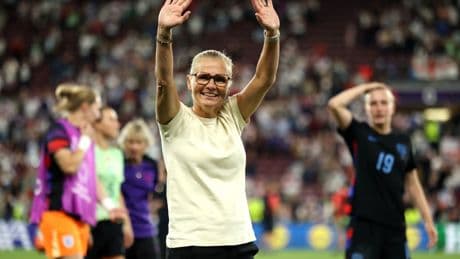 Lionesses boss Sarina Wiegman becomes first manager EVER to reach five international tournament finals in a row