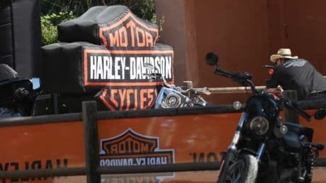 Var: les amoureux d'Harley-Davidson se réunissent à Port-Grimaud