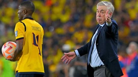 Ancelotti debuteert bij Brazilië met doelpuntloos gelijkspel tegen Ecuador