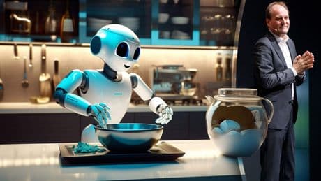 Techreuzen introduceren robot in de keuken: ’Maar koken is emotie, de menselijke factor blijft een beslissende rol houden’