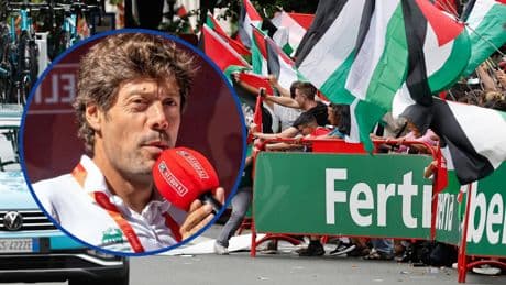 La polémica crítica del exciclista Óscar Freire hacia los activistas propalestina de La Vuelta: "Son perroflautas que van a por todas"