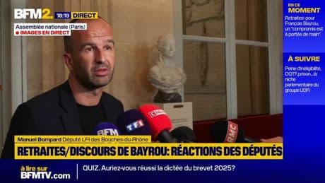 Manuel Bompard juge "pathétique" l'attitude de François Bayrou après son discours sur les retraites