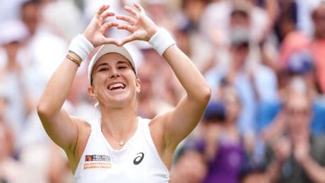 Belinda Bencic knocks out Mirra Andreeva to reach maiden Wimbledon semi-final