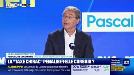 Taxe "Chirac": "Il y a eu une répercussion sur les prix", assure Pascale de Izaguirre (PDG de Corsair)