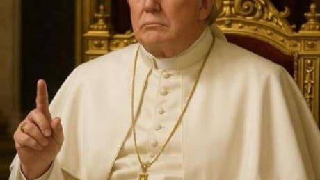 Trump vestito da Papa sui profili social della Casa Bianca