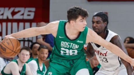Hugo González saca su carácter pero los Celtics caen ante los Heat de Jakucionis