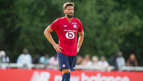 Foot : en vidéo, Olivier Giroud marque déjà les esprits avec un doublé sous le maillot de Lille
