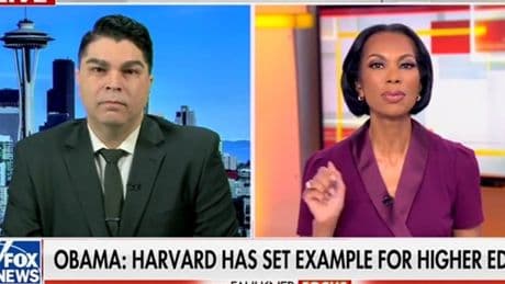 Fox News anchor insists she’s ‘just asking the question’ if Obama is ‘antisemitic’ for defending Harvard